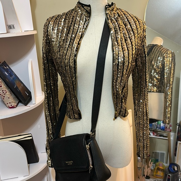 Gold sequined jacket - Picture 4 of 4